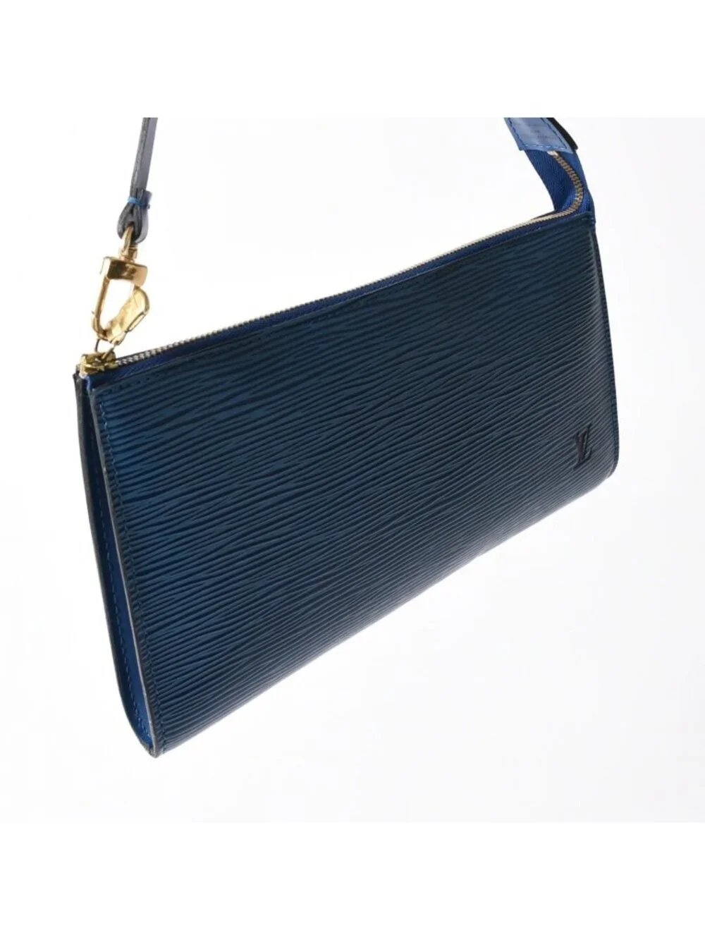 Louis Vuitton Pochette Accessoires Bag Epi Leather Blue